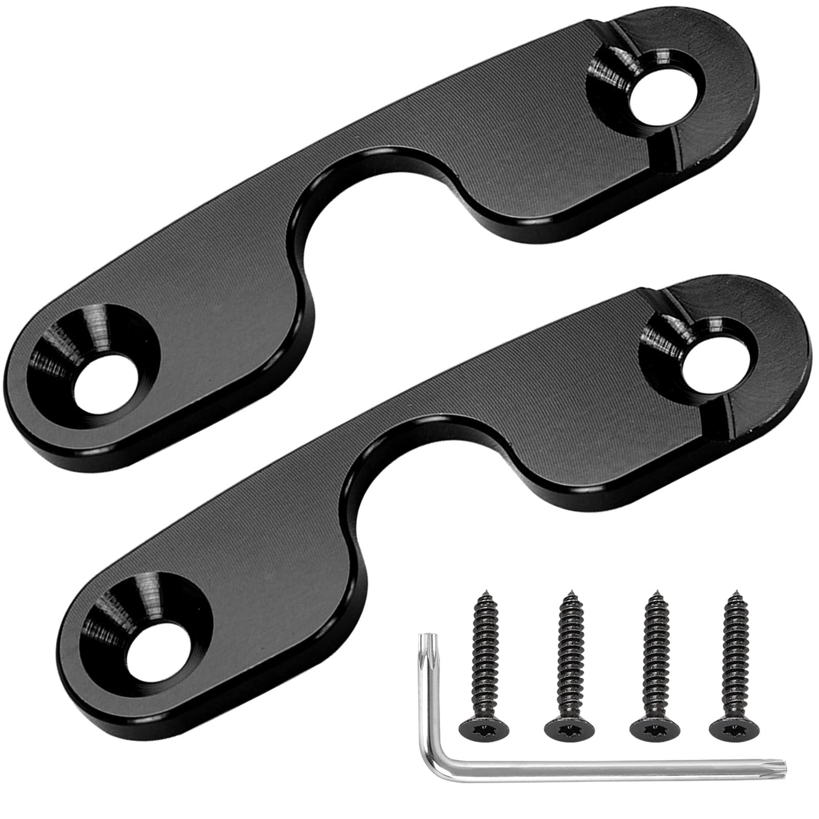 

AICARS Sun Visor Repair Kit Upgraded Aluminum Alloy Sun Visor Mounting Clips for Jeep чёрный