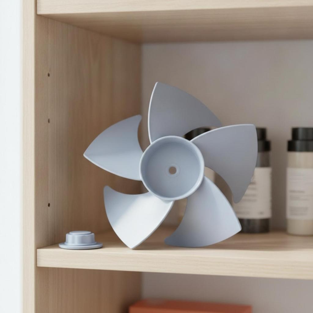 Replacement Fan Blade with Nut Easy to Install Assembly for DIYers