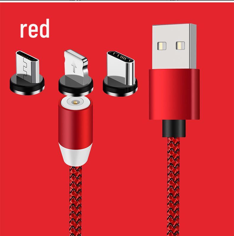 

Універсальний магнітний кабель для швидкої зарядки кількох пристроїв для Apple, Huawei та Android (Адаптер Один до Трьох ). 1m