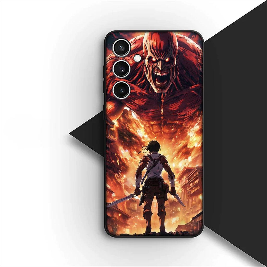 Casing Phone Cover for Apple iPhone 17 Pro XS Max Air 6 Plus X 5 + SE 2022 SE2 16E XR Case  Attack Levi on Eren titan Jaeger