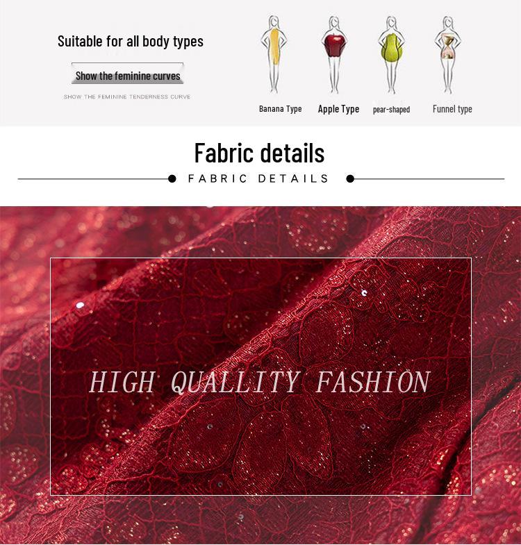 2024 Autumn Slimming Plus-Size Two-Piece Mother of the Bride Dress Set for Middle-Aged Women