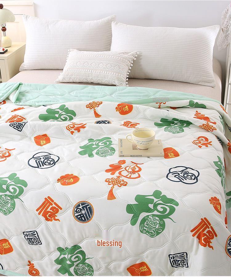 2026 Breathable Washed Cotton Summer Quilt - Comfortable & Close-fitting for Air Conditioned Rooms