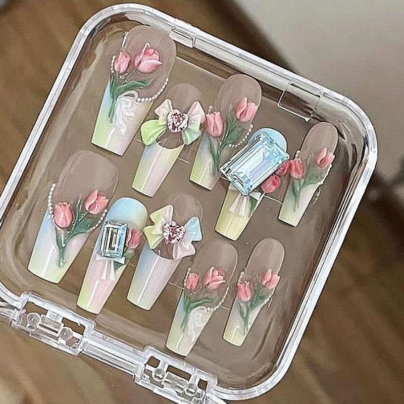 1ks Řetízek Ledový květ Motýl 3D Akrylová forma Ozdoby na nehty DIY Design Silikonová forma na nehty