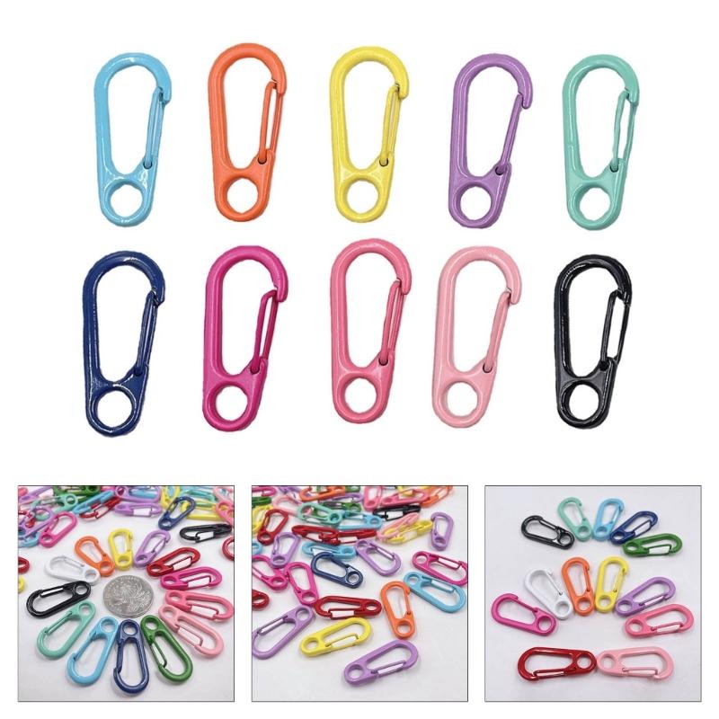 10pack Personality Car Keychains Car Key Rings Holder Small Key Buckles for Organizing Home and Travel Essential