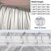 New With Hooks Blackout Curtains Thickened Rectangle Thermal Insulation Curtain Silver Privacy Drapes Home Office