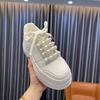 Thick-soled Autumn New Versatile Muffin Shoes Breathable Pearl Design Sense Heightened Casual Women's Board Shoes