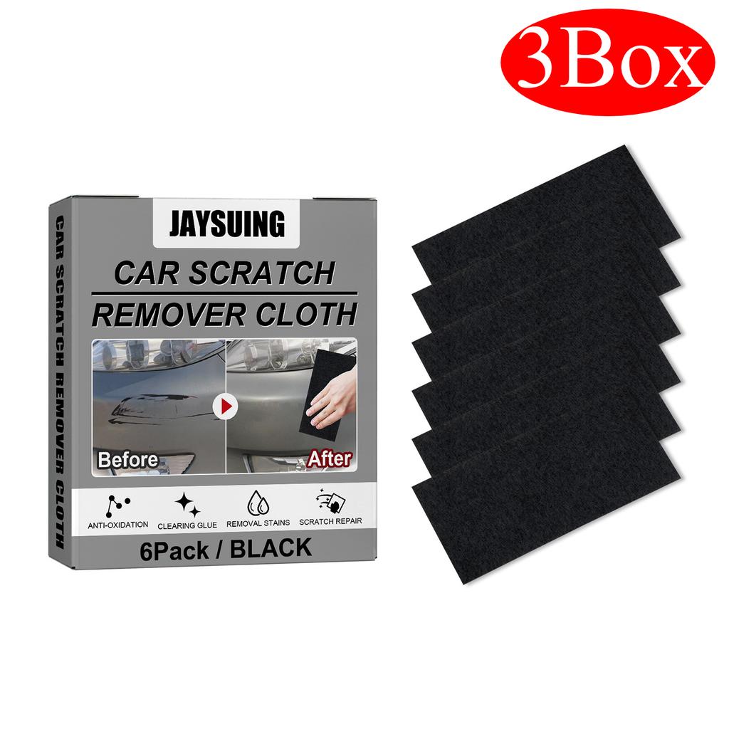 6PCS Car Scratch Wiping Cloth Nano Flash Fabric Car Scratches Water Stain Cleaning Scratch Care Car Maintenance