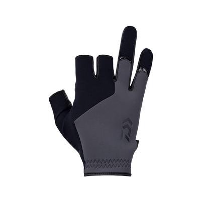 Daiwa Cold Protection Light Grip Gloves 3 Cut Gunmetal M Fishing DG-6223W