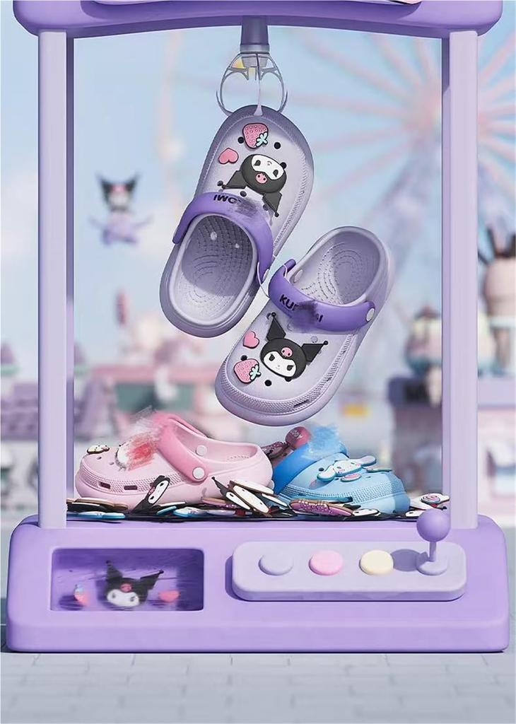 My Baby Room Stylish 22 Kuromi, Melody, Cinnamoroll, Slippers, Sandals, Kids, Shoes, Slippers, Shoes, Indoor, Toilet, Anti-Slip, Amphibious, Quiet,