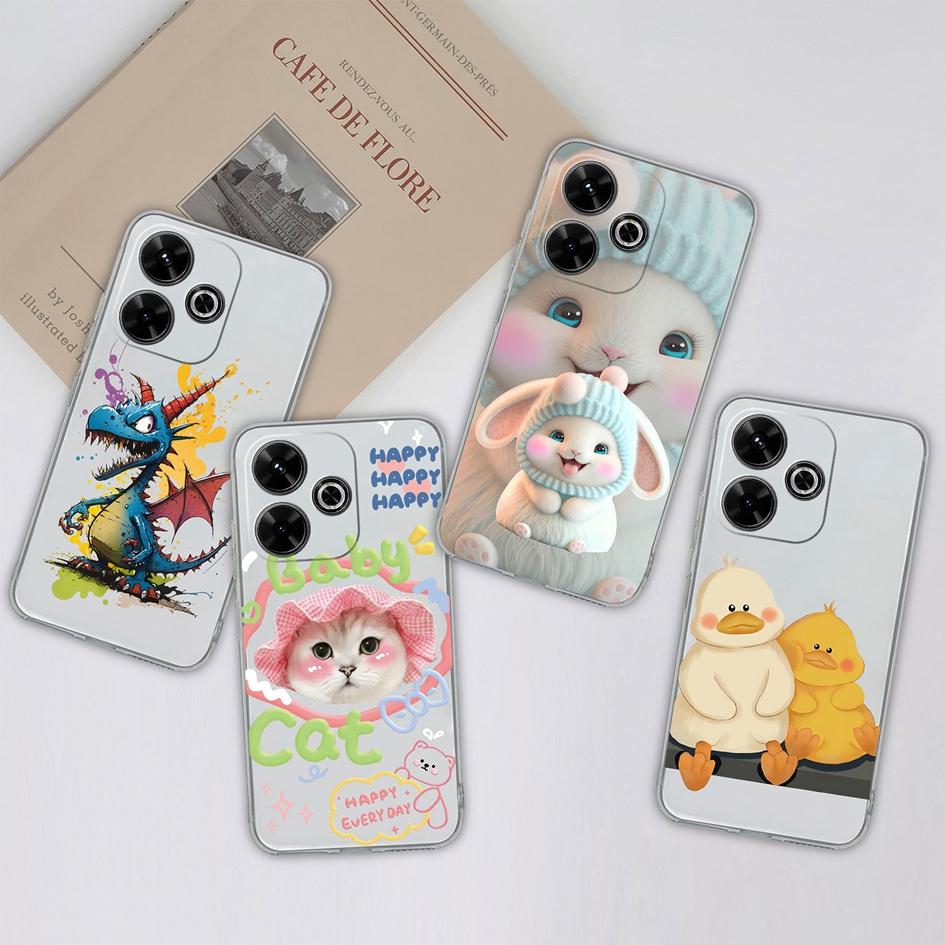 Populární pouzdro s graffiti motýlem pro Xiaomi Redmi 13 13C 14C A3 Note 13 Pro K70E K60 Ultra Nový kryt Měkký silikonový Ochrana proti pádu Průhledné pouzdra na telefon pro Redmi