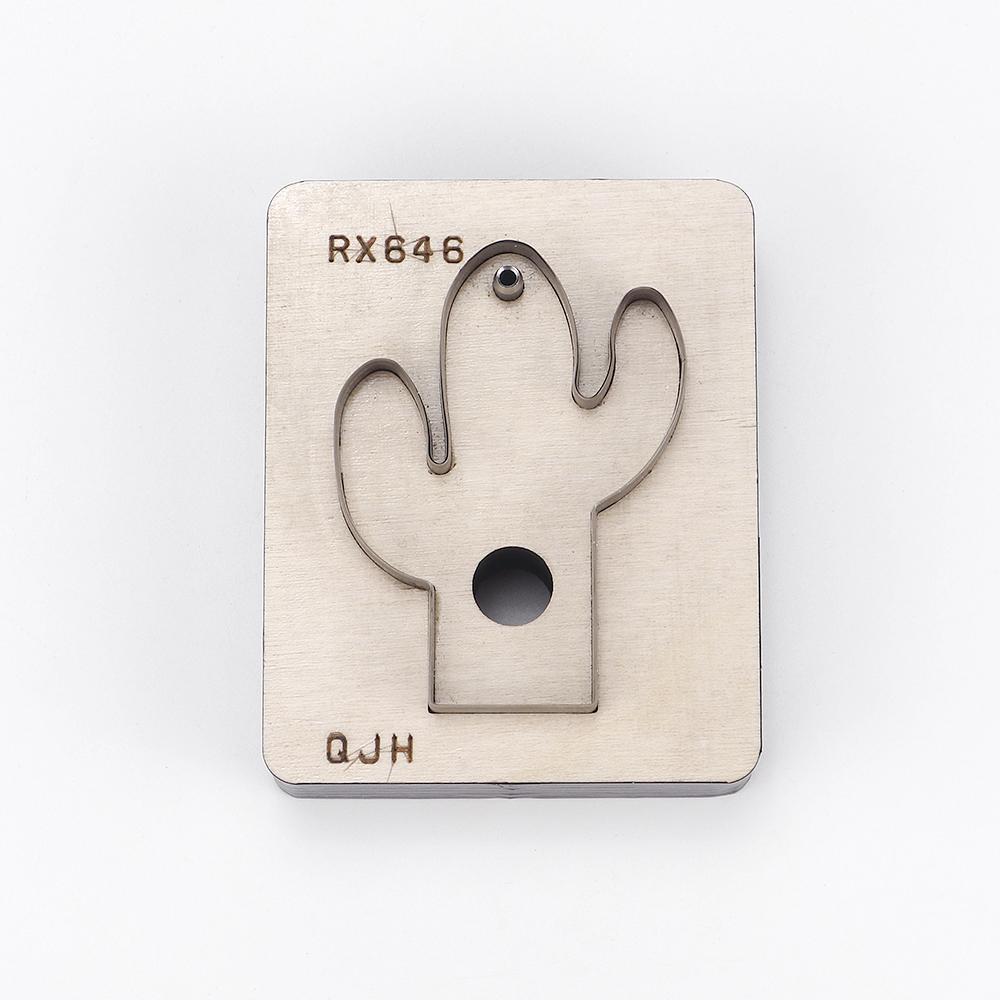 

1pc DIY cactus shaped cutting die mold, creative leather pendant hangings stamping template, DIY manual stamping cutter tool