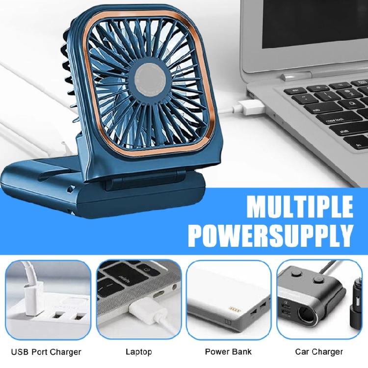 Small Battery Operated Fan,5 in 1 as Power Bank,Phone Holder,Handheld Fan,Desk Fan, USB Rechargeable Hand Fans
