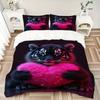 3pcs Tiger Glowing Heart Duvet Cover Set -Includes 1 Duvet Cover and 2 Pillowcases, No Quilt Core, All-Season Home Decor  Yy251111114