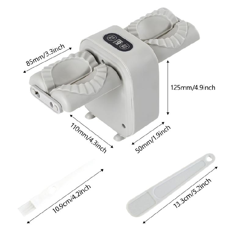 Leak Proof USB Powered Dumpling Maker Machine Duals Head Designs Professional Kitchen Helper For Daily Use