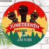 2D Flat, 1pc Black History Month Wooden Sign, Festive Commemorate Decorations Sign, 7.87x7.87inch Round Wall Art Decoration Plaque, Door Decoration