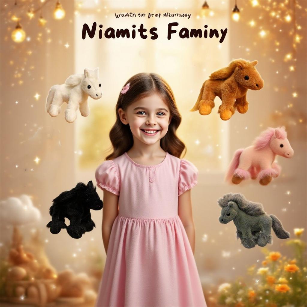 Horses, Stuffed Animals, Plush Toys, Doll Zoo Children's Gifts