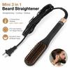 PTC Heating Hair Straightening Brush Tourmaline ceramics Electric Beard Comb  Hair Styling