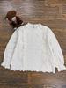 Spring 2026 Japanese Lace Embroidered Loose-Fit Women's Long Sleeve Pullover Shirt