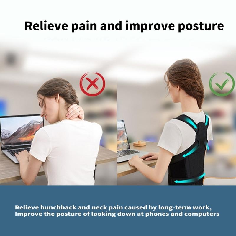 Practical and Portable Back Support Brace for Improved Posture Suitable for Office Worker Students and Driver