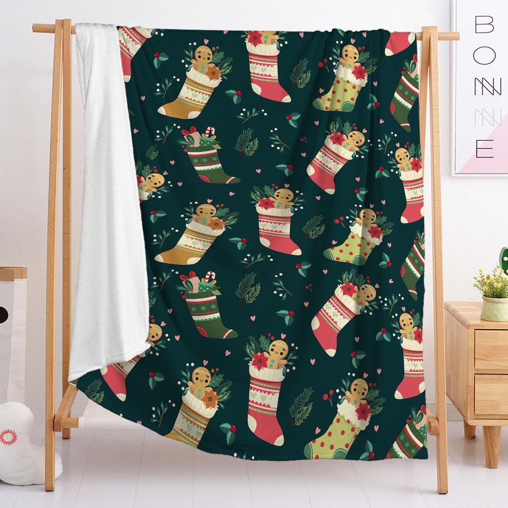 3D Digital Printed Christmas Blanket Flannel Blanket Fur Blanket Spring And Autumn