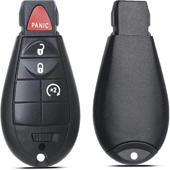 MechanMagic Key Fob Compatible with Jeep Cherokee 2014 2015 2016 2017 2018 Keyless Entry Remote Control Key Replacement GQ4-53T 68105083 4A Chip