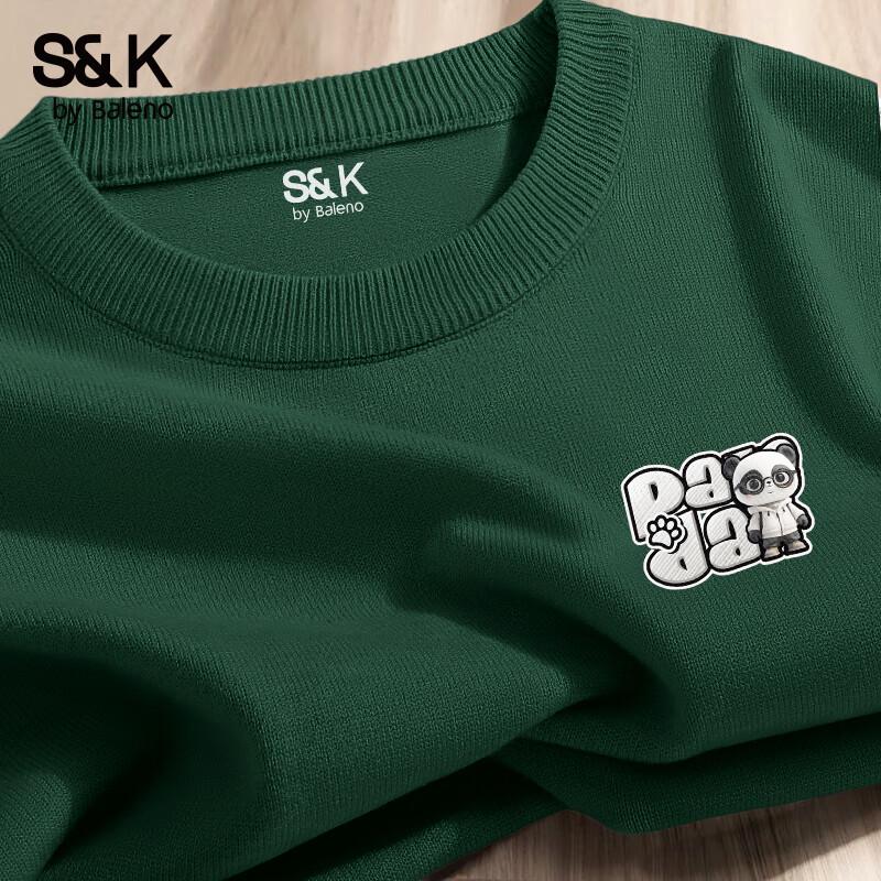 

Baleno Men s S&K Series Panda Print Crew Neck Sweater M