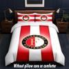 Feyenoord Design Bett Bettwäsche Set 1 Bettbezug + 2 Kissenbezüge Weich Atmungsaktiv Haushalt Bettwäsche