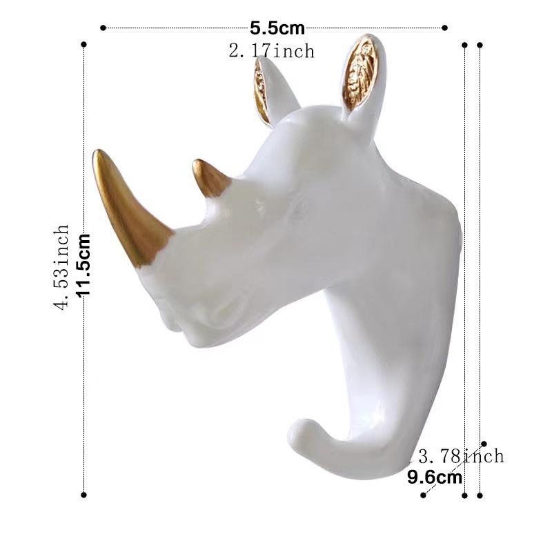 Wandhaken, Tierkopf-Rack, Mantelkappen, Wandaufhänger, Pferd, Giraffe, Elch, Elefant, Haken, dekoratives Dekor, Badezimmer-Accessoires