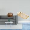 Vintage Wooden Jewelry Box Organizer And Dessert Plate Coffee Table Tray with Handle for Rings