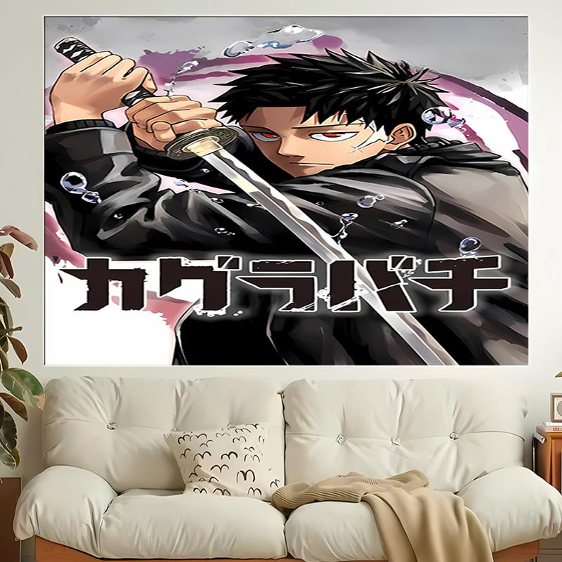 1pc Cool Anime K-Kagurabachi Tapestry, Living Room, Bedroom, Office, Party Decor, Ideal Festive Gift