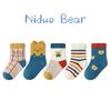 Nido Bear Baby Boy Breathable Cotton Socks
