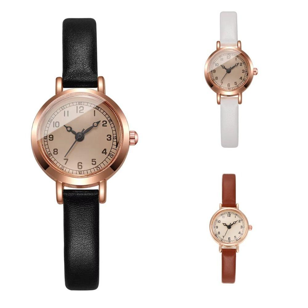 Leather Strap Women Quartz Wristwatch Lightweight Minimalist Watch New Wrist Watch  Women