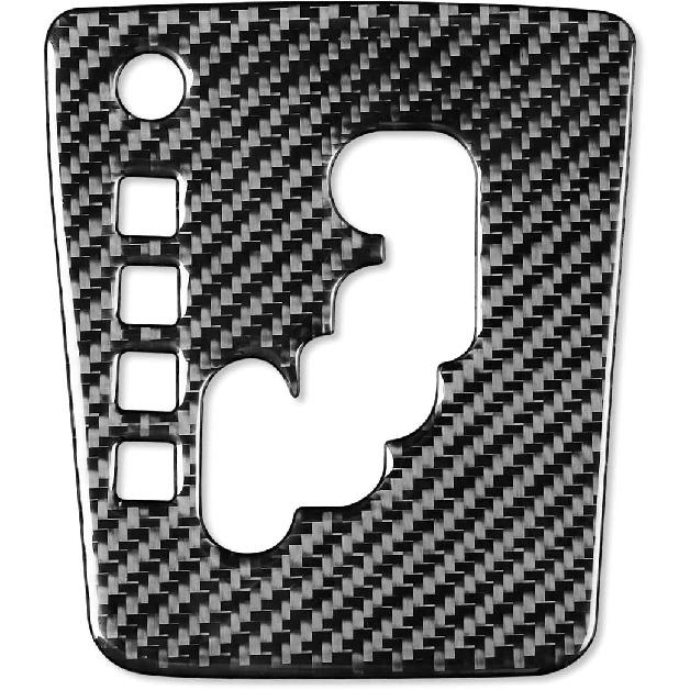 1pc Car Center Console Gear Shift Panel Decoration Sticker Real Soft Carbon Fiber Car Interior Compatible with Subaru Forester 2008-2012 Accessories