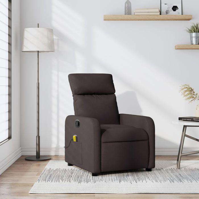 VidaXL Fauteuil de Massage Inclinable, Chaise avec Repose-pieds, Siège avec Dossier et Accoudoirs Salle de Séjour, Moderne, 374179