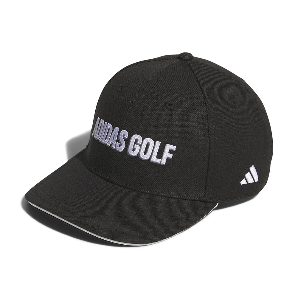 Adidas Golf Linear Logo Twill Golf Free Size Cap, Men's, Black,
