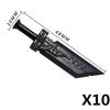 MOC Mattoncini Militari Figura Medievale Soldato Accessori Arma Spada Ascia Coltello Pugnale Martello Giocattolo Mini Mattoncino Regalo R027