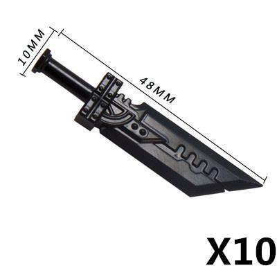 MOC Mattoncini Militari Figura Medievale Soldato Accessori Arma Spada Ascia Coltello Pugnale Martello Giocattolo Mini Mattoncino Regalo R027