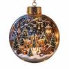 Acryl-Weihnachtskugel-Schmuck Transparenter Schneemann Kristallkugel Weihnachten Hängedekoration