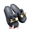 New Bowknot Women's Slippers Summer Women Slippers Indoor Outdoor Green Flip Flops Beach Shoe Home Non-slip EVA Slippers