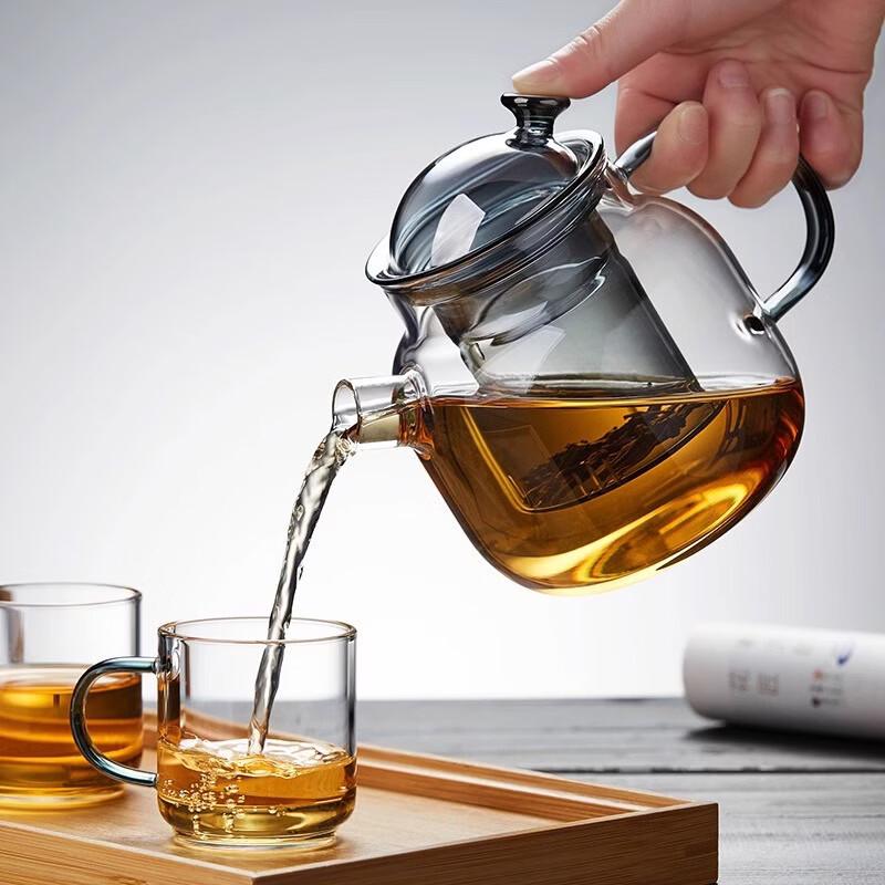 Wutuo Mushroom Style Heat-Resistant Glass Teapot