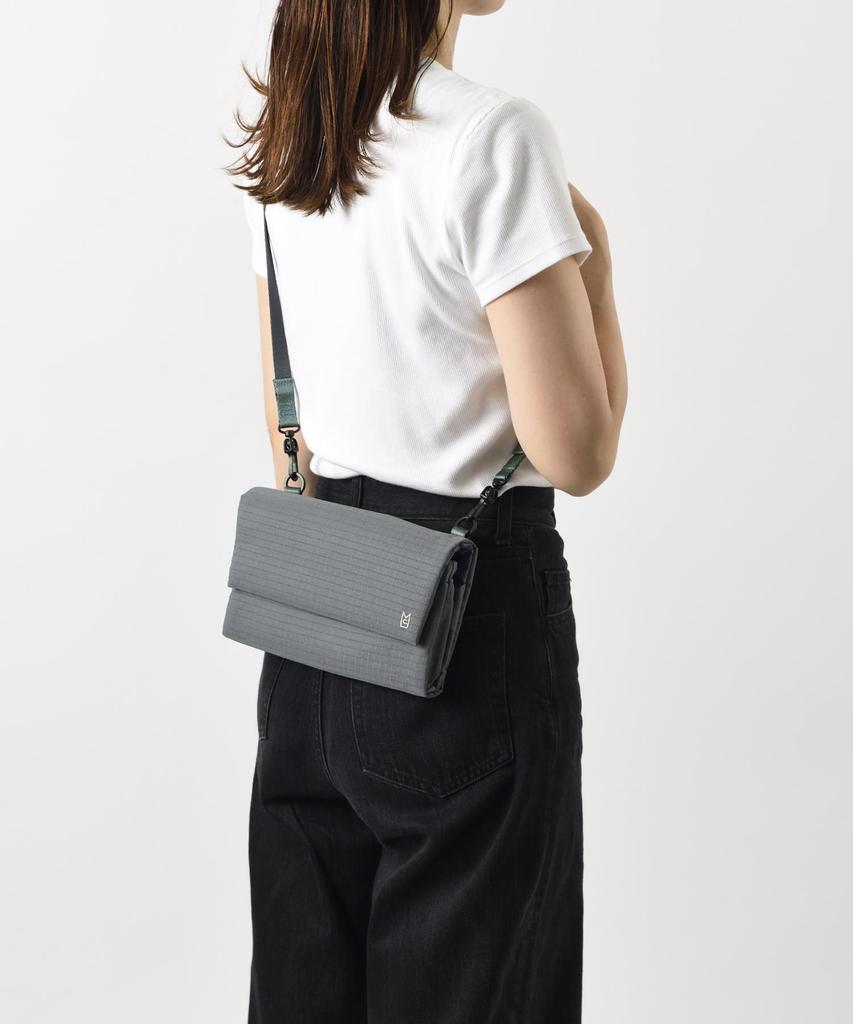 Millet Multi-Shoulder Bag, Small, Crossbody, with Detachable Pouch, Wallet, Travel, Water-Repellent, Men's and Women's, Hutte, Black, MLS939-BK