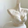 Women Lace Wireless Bra Thin Straps Push Up Comfort Everyday Lingerie