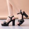 Fashion Comfort Summer Platform Rhinestones Woman Shoes 2025 Luxury Shoe Low Price Comfortable New Breathable Fashion Sandals for Women