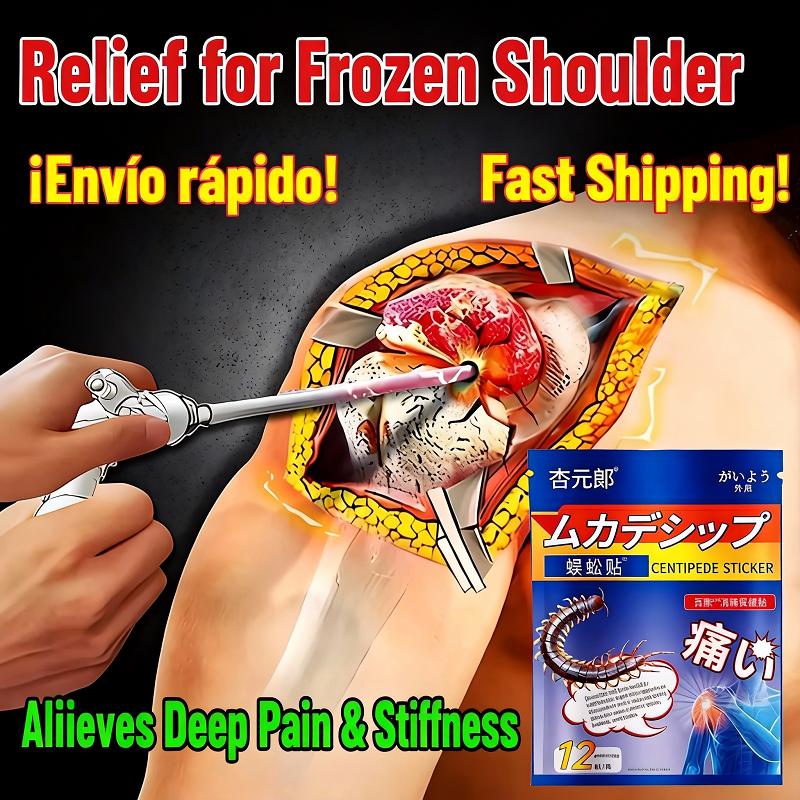 Relief for Frozen Shoulder – Deep-Tissue Pain Patch with Natural Herbs | Alleviates Stiffness & Nerve Pain, Non-Habit Forming, Dermatologically Tested