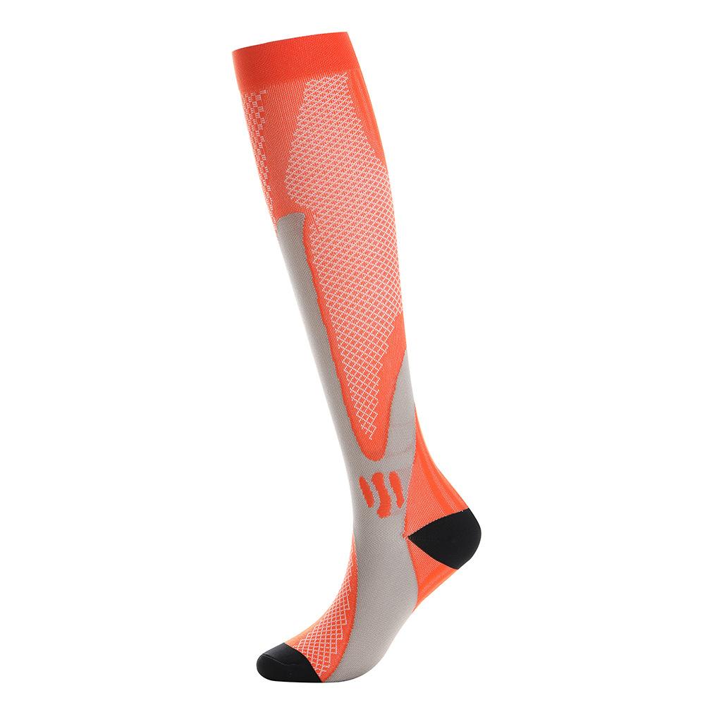 Unisex Nylon Compression Socks for Summer Outdoor Sports, Fitness and Yoga - Elastic Calf Length Athletic Socks