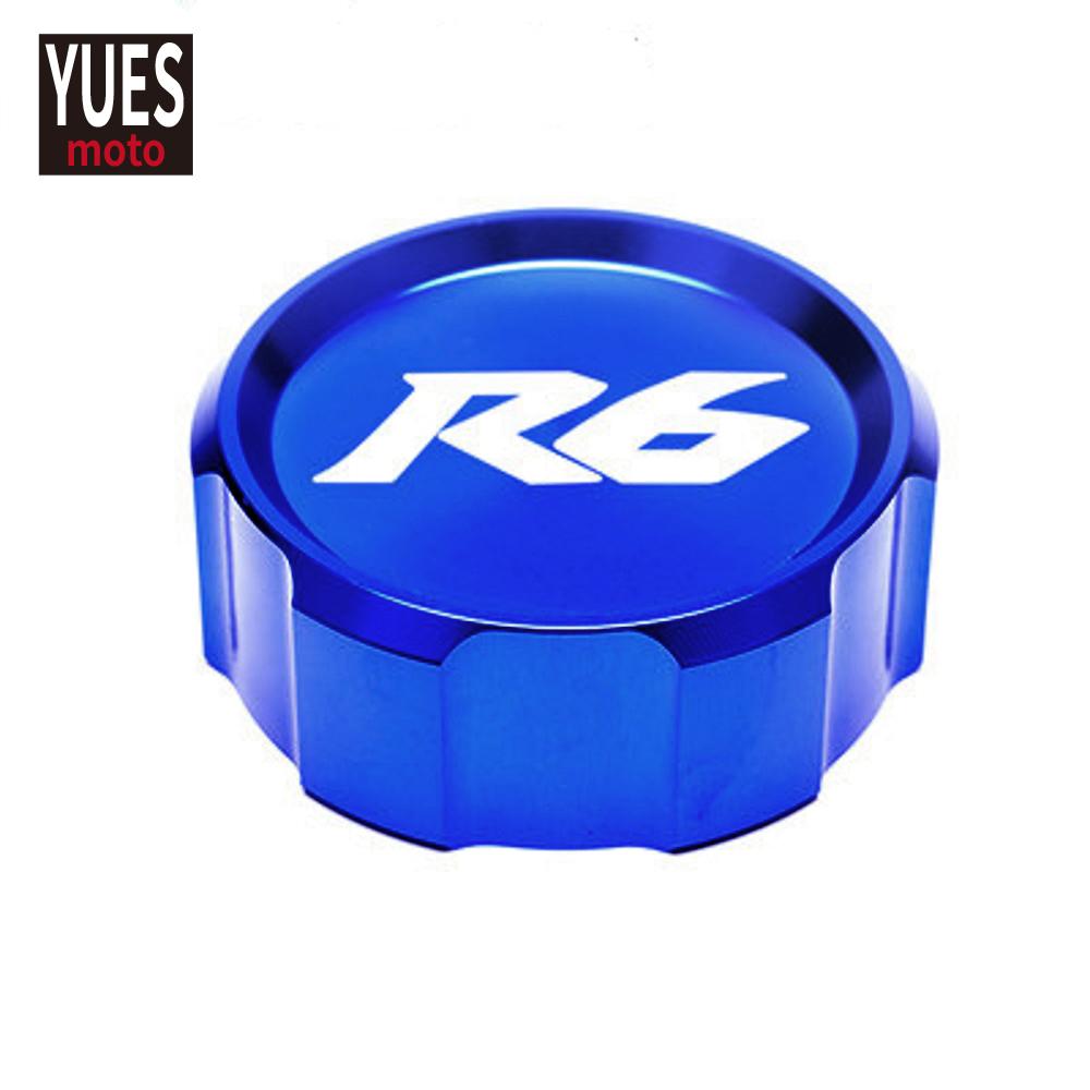 Motorcycle Accessories Front & Rear Brake Reservoir Fluid Cover For Yamaha YZF R6 2009- 2015 2016 2017 2018  