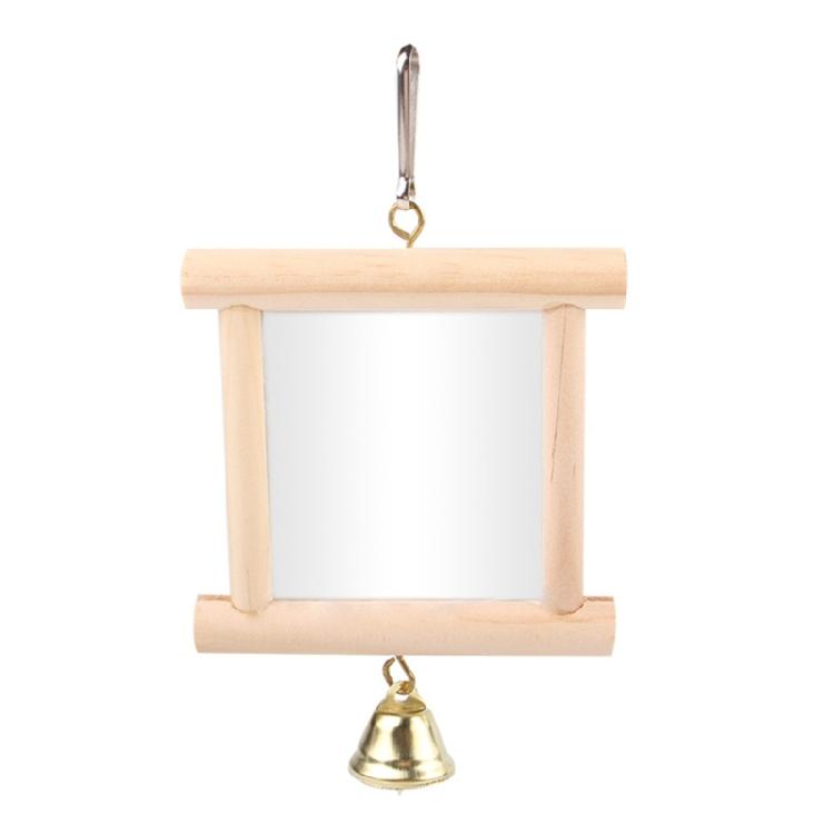 Bird Mirror&Small Bells Toy Small Parrot Reflective Parrot Mirror Toy for Cage 1