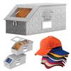 Hat Storage Box with Handle Stackable Hat Organizer Waterproof Hat Box Holder for Closet Storage