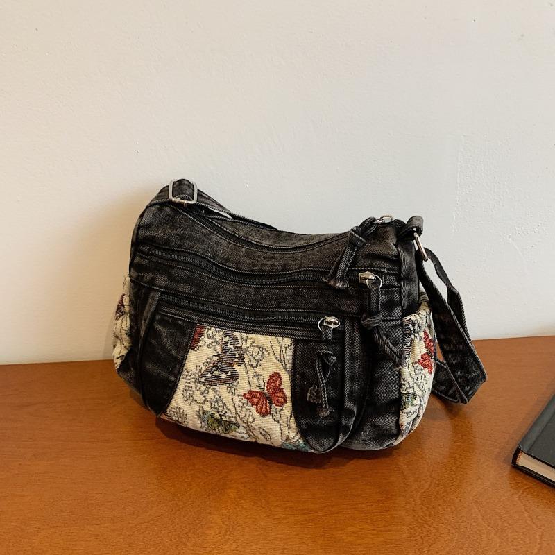 Retro-Tasche, Modisches Pendeln, Stilvolle Tragetasche, Lässig und Schlicht, Umhängetasche mit großem Fassungsvermögen