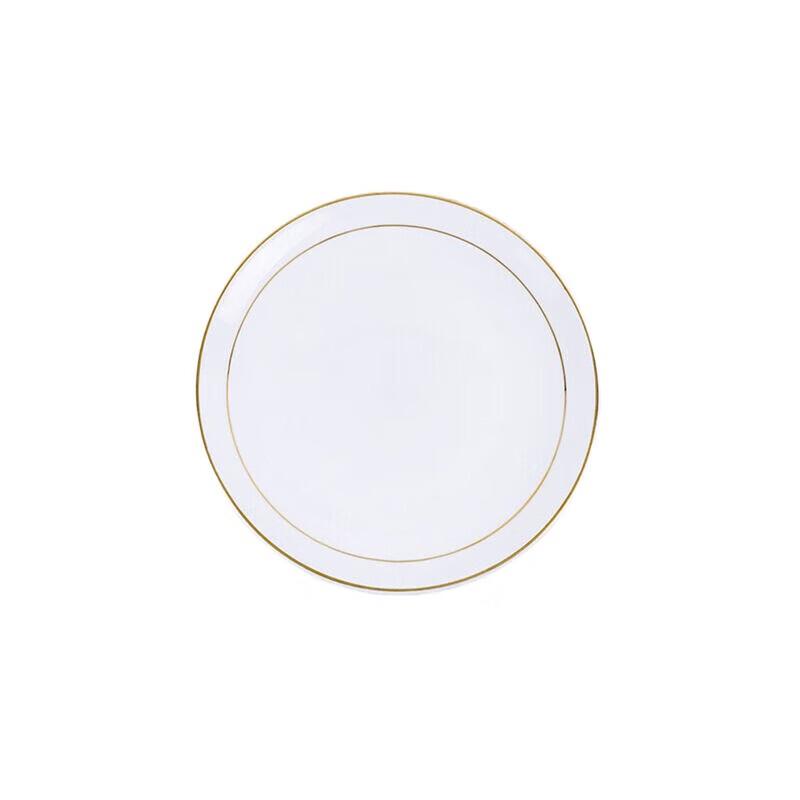 

Hueihuang 9-inch European Style Gold Rim Ceramic Dinner Plate